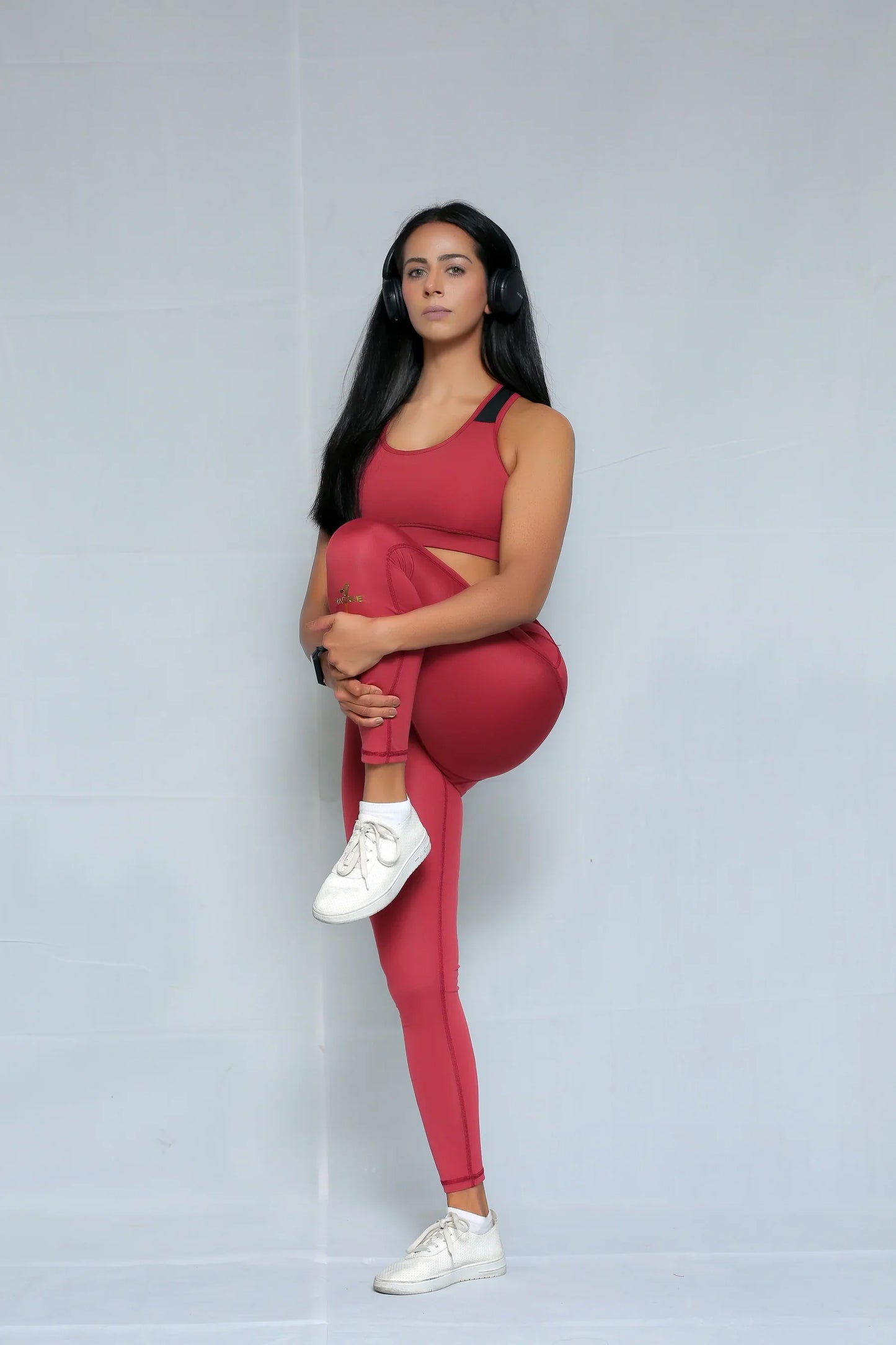 Blood Orange High Raise Yoga Tights