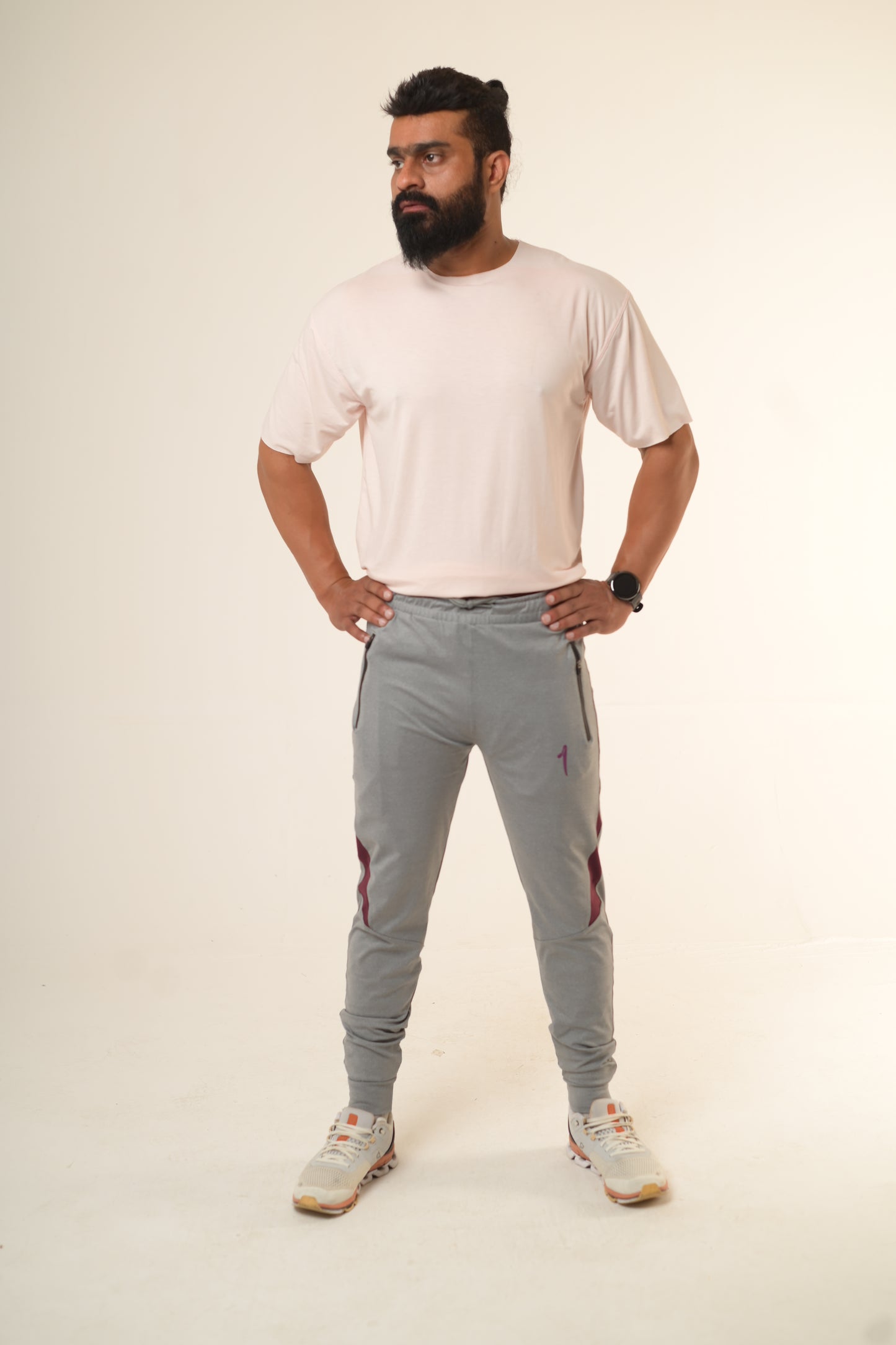 Hybrid gray trouser