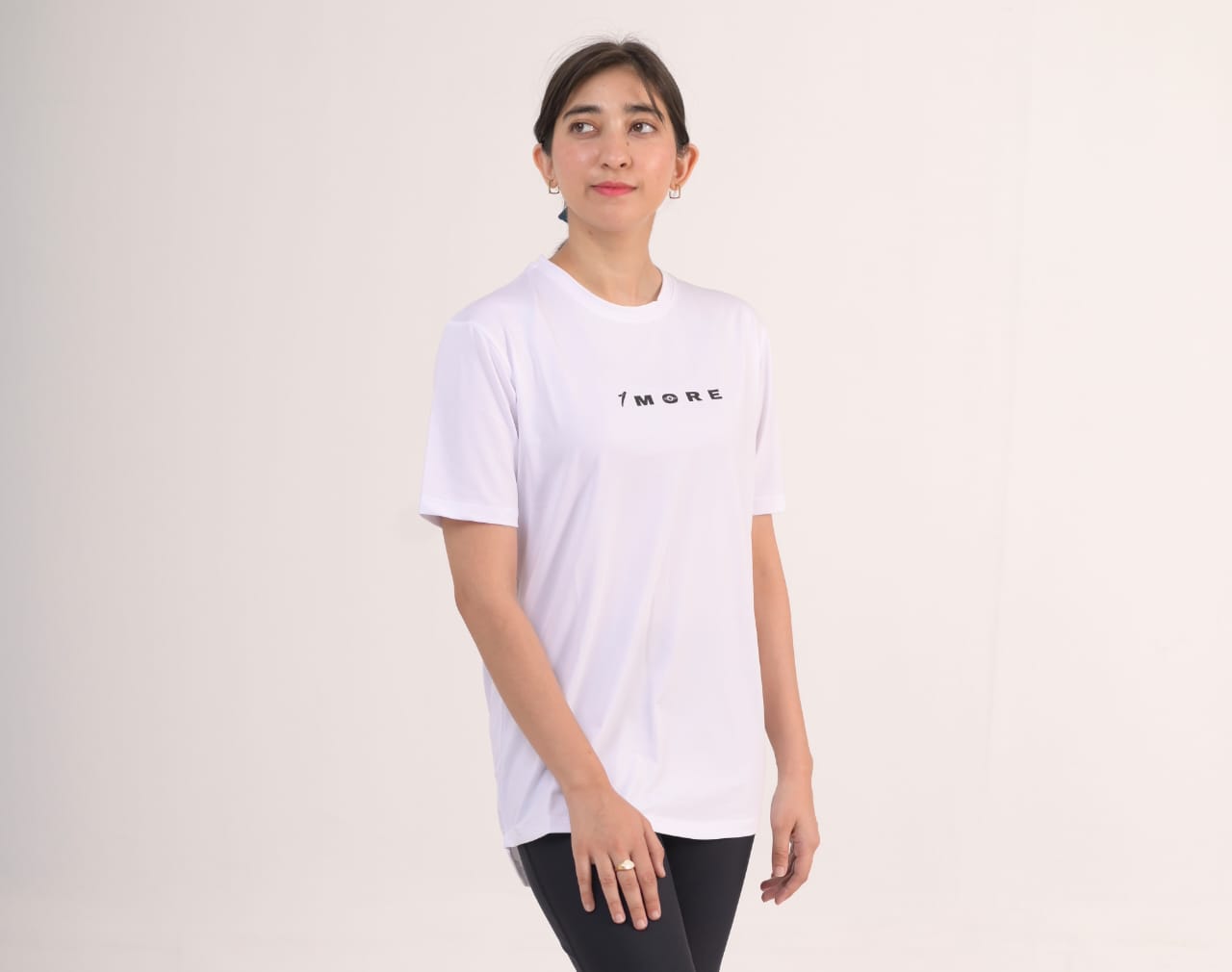 Breathable Dry fit White T-Shirt (back mash with net)