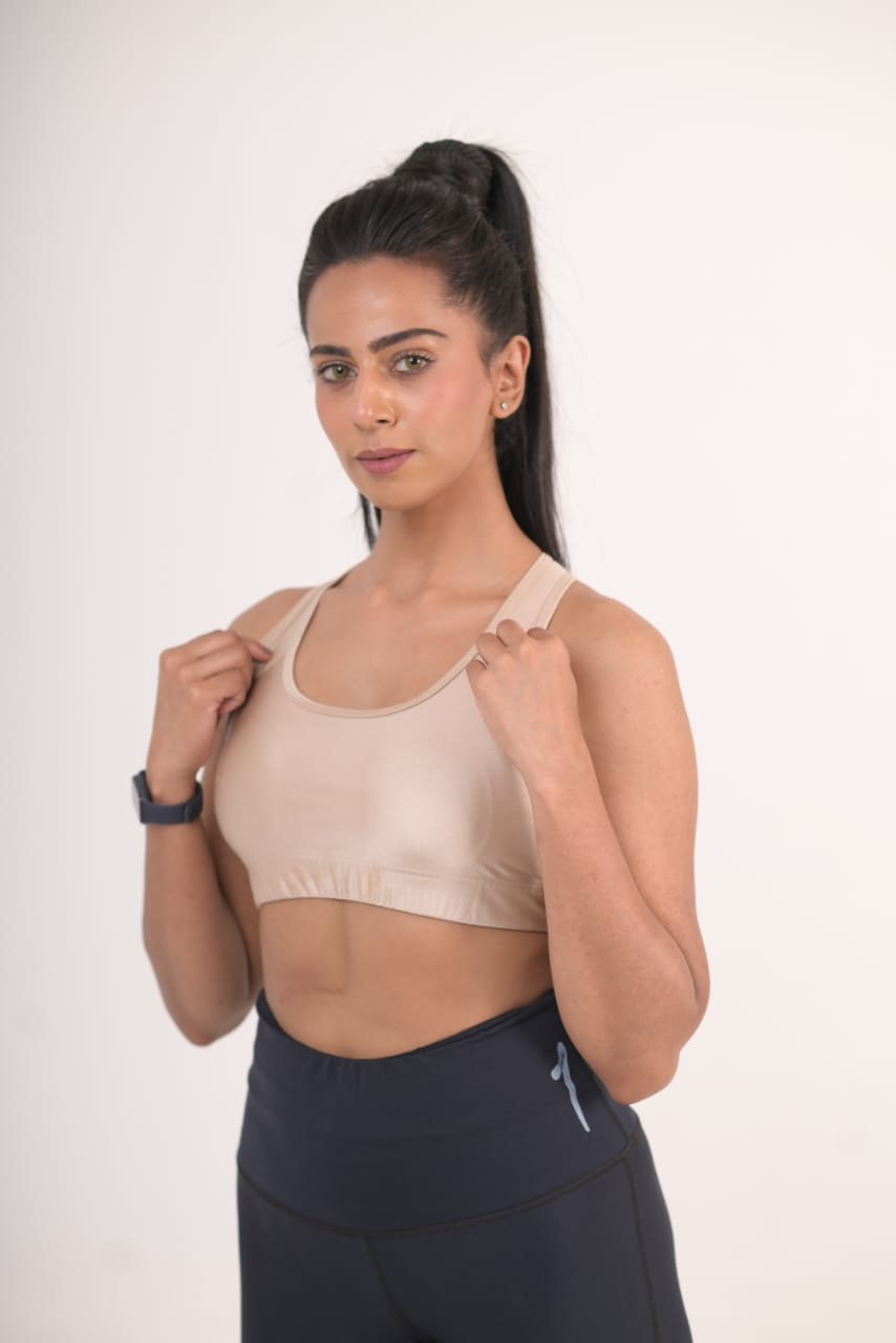 Pale Ivory Sports Bra