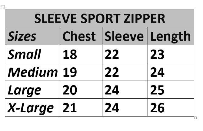 Salmon long sleeve sport zipper